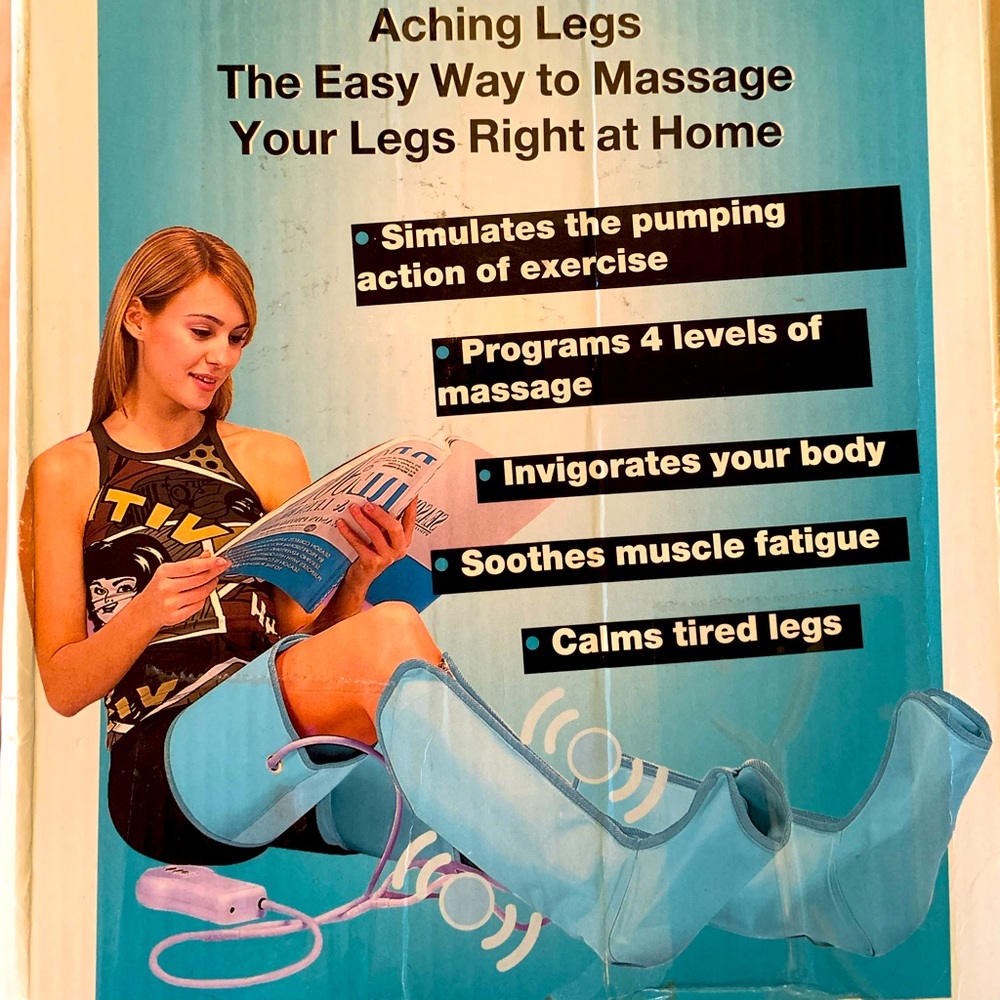 Air-Q-sage leg and back shoulders massager .